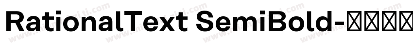 RationalText SemiBold字体转换